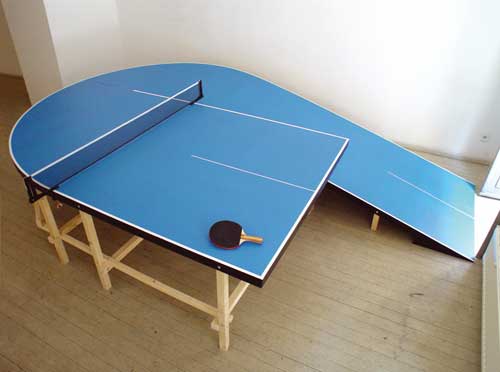 voormalig eenzaam journalist An unusual table tennis table in the form of a clay pipe "Ping-pong pipe" -  GIGAZINE