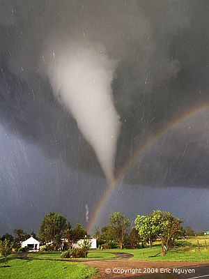 tornado rainbow lightning