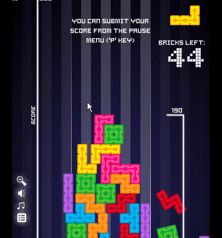 Browser Game: Tetris + Jenga = 99 Bricks