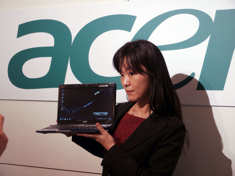 Photo Acer's new model equipped with Windows 7 Various - GIGAZINE
