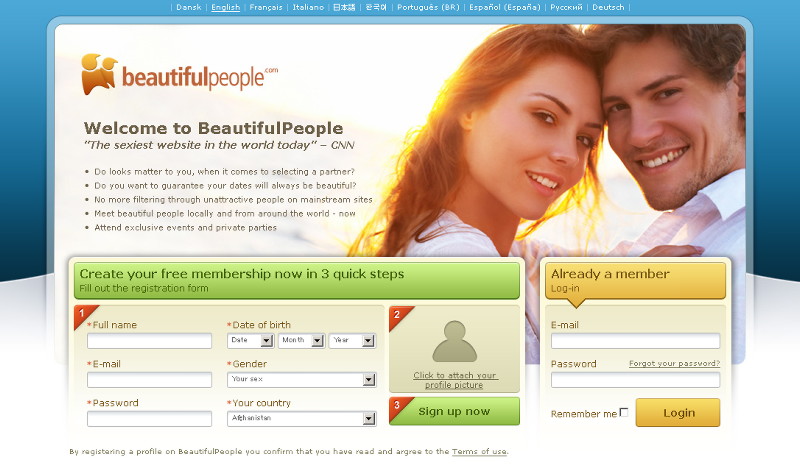 According to 'BeautifulPeople.com', a lookist dating site that