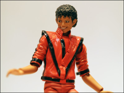 michael jackson smiling in thriller