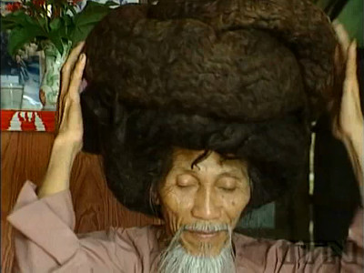 Tran Van Hay, a man who had the world's longest record of hair length of   m, dies - GIGAZINE