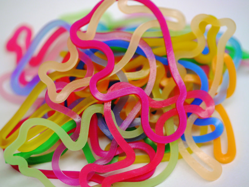 I just played with the newly invented rubber band 