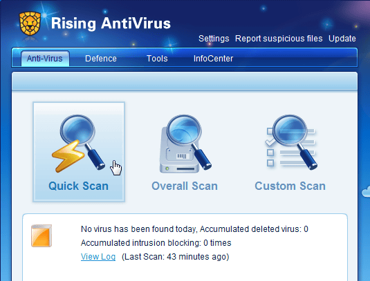 rising free antivirus 2010 review