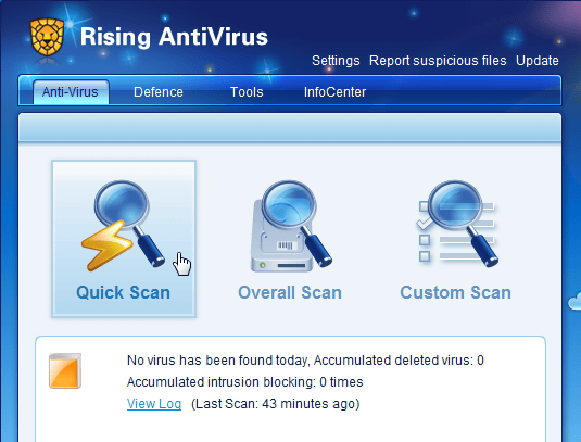 Free Anti Virus Software Rising Antivirus Free Edition 11 That Satisfies Minimal Functions With Easy Setting Gigazine