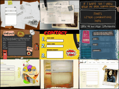 見ているだけで楽しめる オシャレで創造性にあふれたメールフォーム32選 Gigazine
