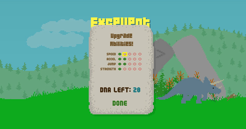 Dino Run - Level 2 (HTML5) 