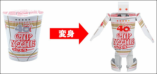 Nissin Cup Noodle 40th Anniv Lottery PrizeTransformer Talking/Dancing Robo NEW 