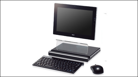 Nec Announces The Windows 7 Tablet Lavie Touch It Can Also Be Used In Pc Sense Gigazine