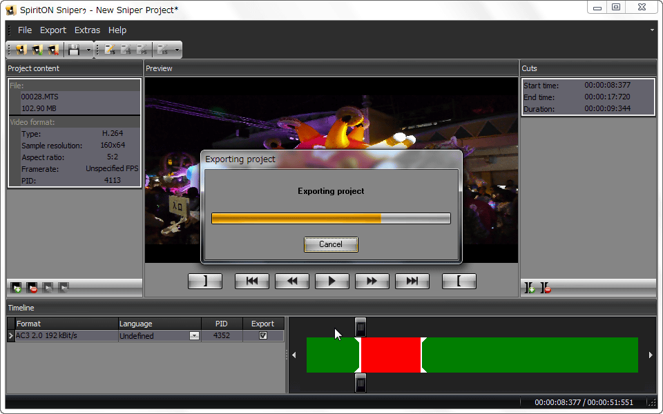 Tssniper Free Software That Can Cut And Edit Avchd Ts Mts M2ts Without Degradation Gigazine