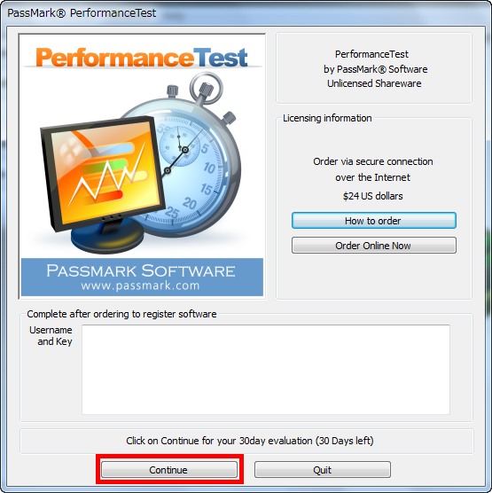 PassMark PerformanceTest - PC benchmark software