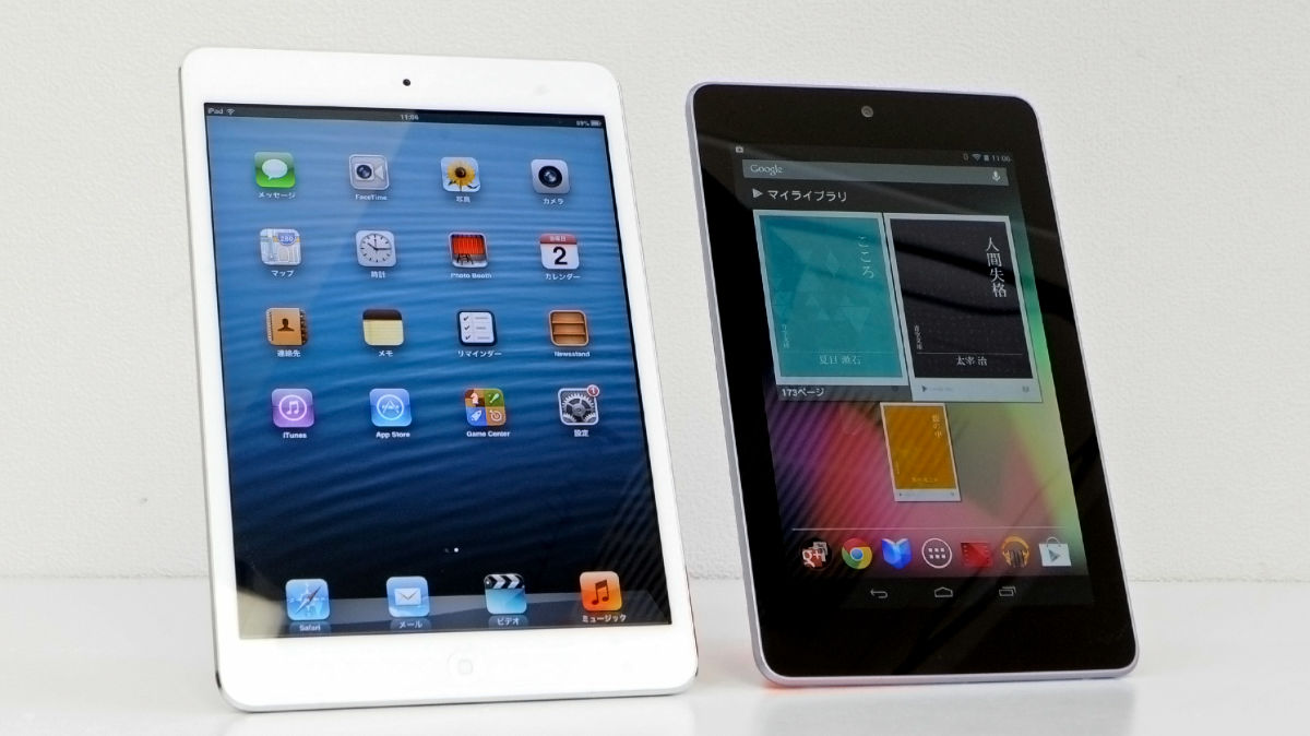 Ipad Mini Vs Nexus 7 実機対決 サイズ 重量 持ちやすさなど徹底比較 Gigazine