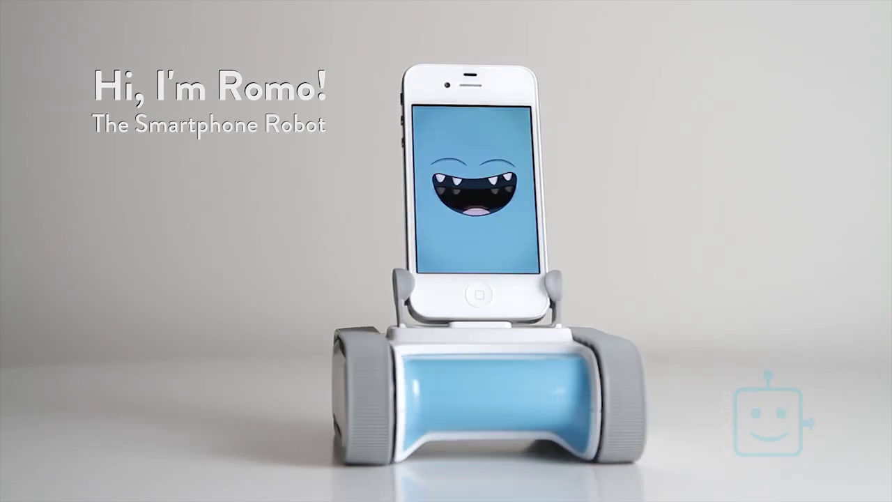 Romo" makes the iPhone laugh or shimmer and transforms it into expressive robot - GIGAZINE