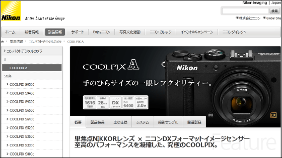 First released Nikon DX format 