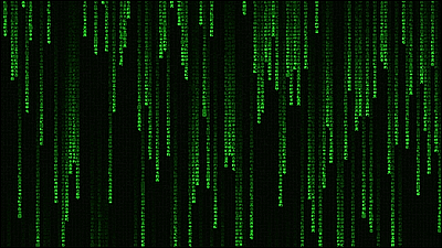 Reproduce With A Code Of 1 Kb Or Less That Characters Fall From The Top Of The Movie Matrix Gigazine