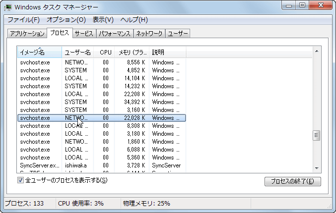svchost.exe alta CPU use o Windows XP SP2