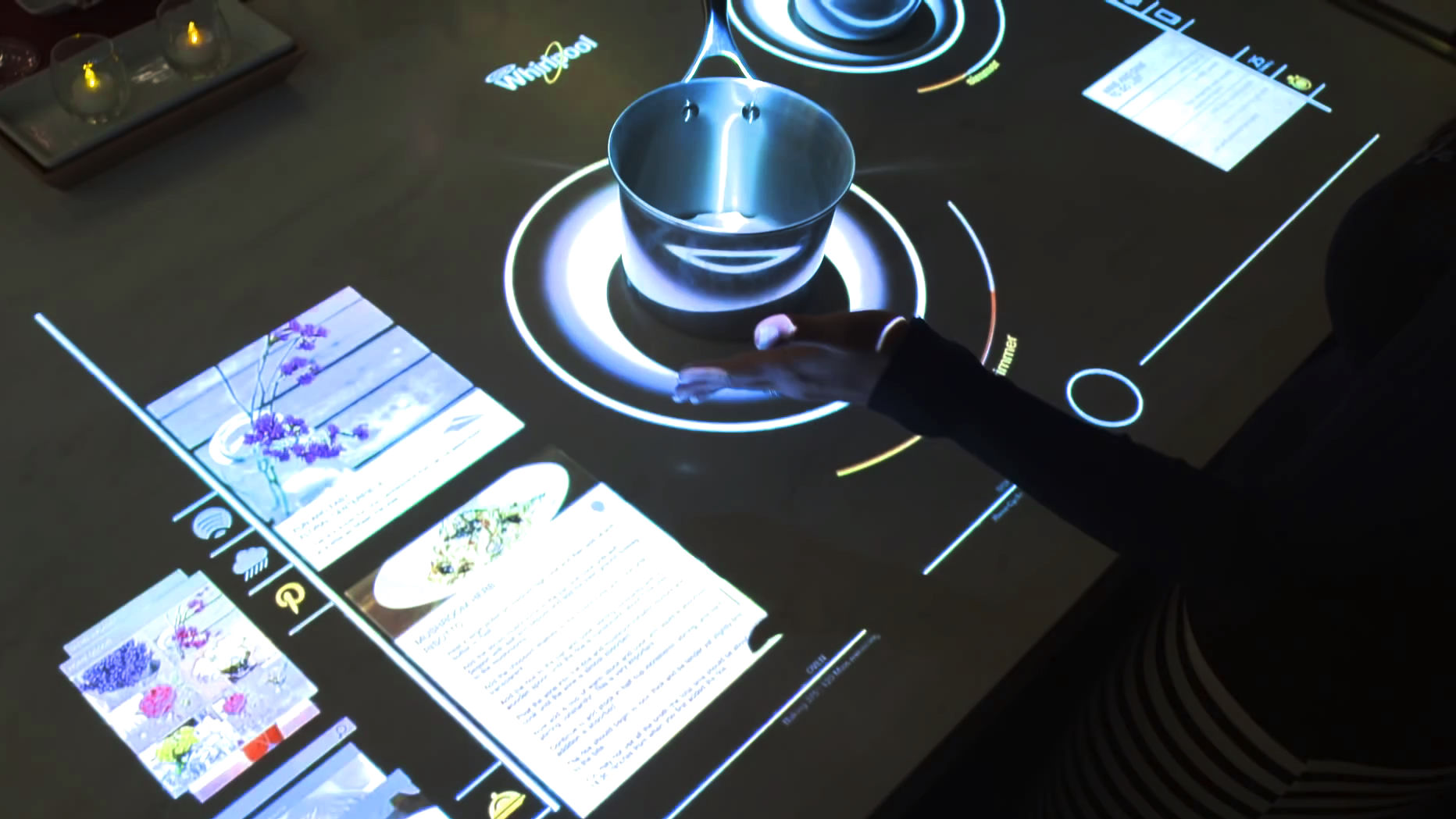 Plateau Formålet kaskade Interactive Cooktop with near-future stove that allows you to search  recipes, SNS, and mail with touch panel - GIGAZINE