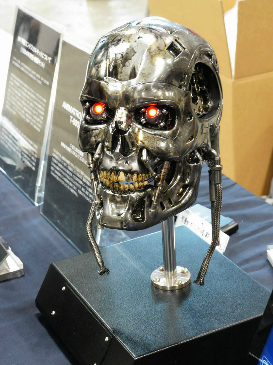 The head part which can really move the terminator and the field of view  also reproduced by the built-in camera appeared in the One Fest site -  GIGAZINE