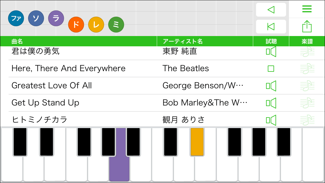 メロディーを弾くだけで簡単に曲名を検索できるアプリ 弾いちゃお検索 Gigazine