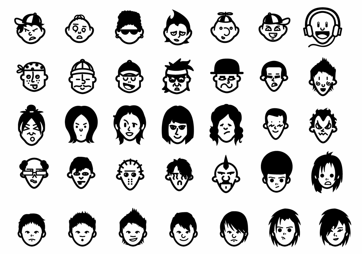 無料 商用利用可能で300万通り以上の表情を作り出せる顔アイコン素材 Emoticons ライブドアニュース