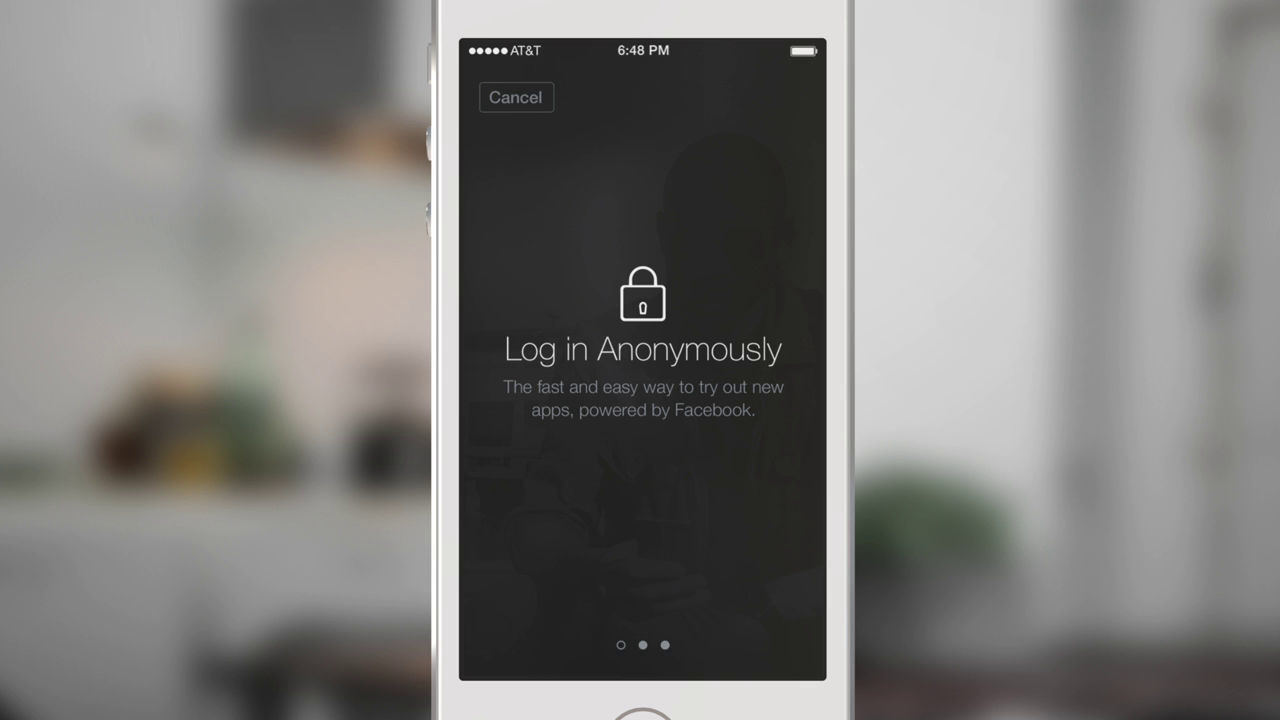 Facebook announces Anonymous Login to log in without giving personal  information to the application - GIGAZINE