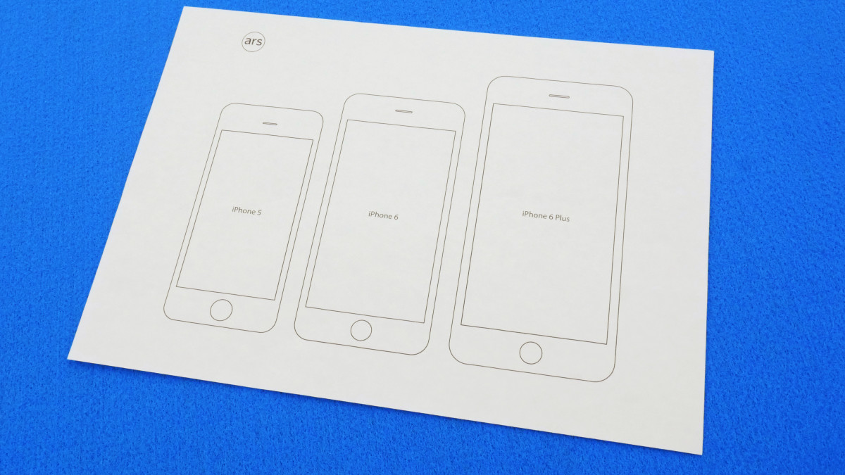 iphone 5 template printable