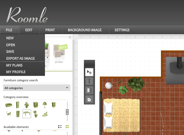 Free, intuitive 3D room planner - Roomle