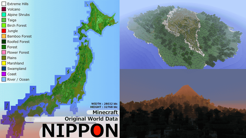 マインクラフト上でリアルな日本列島を再現してしまった強者が登場 Gigazine