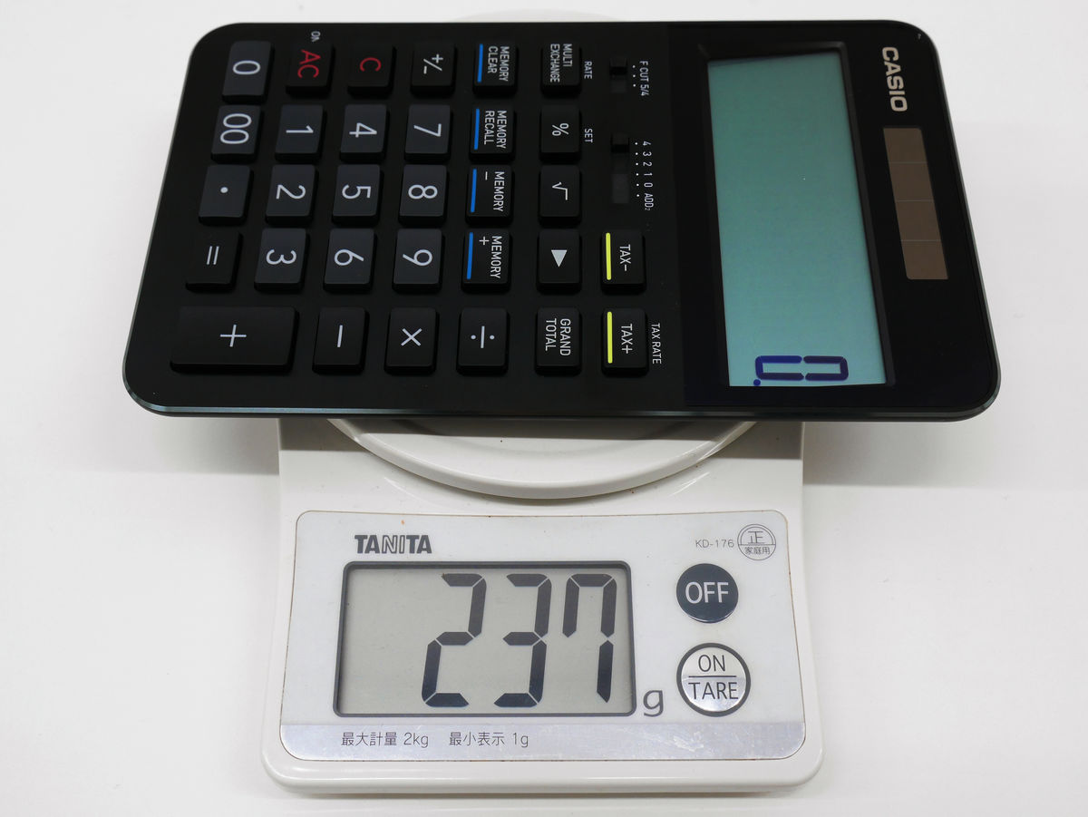 カシオ計算機のプレミアム電卓「S100」 安定感のあるキー操作が可能 - ライブドアニュース