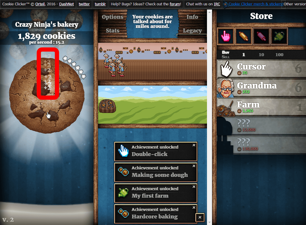 That cookie clicker evolved into rain version 2 - GIGAZINE