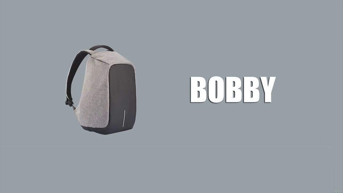 Rucksack Bobby packed with all functions such as anti-splash