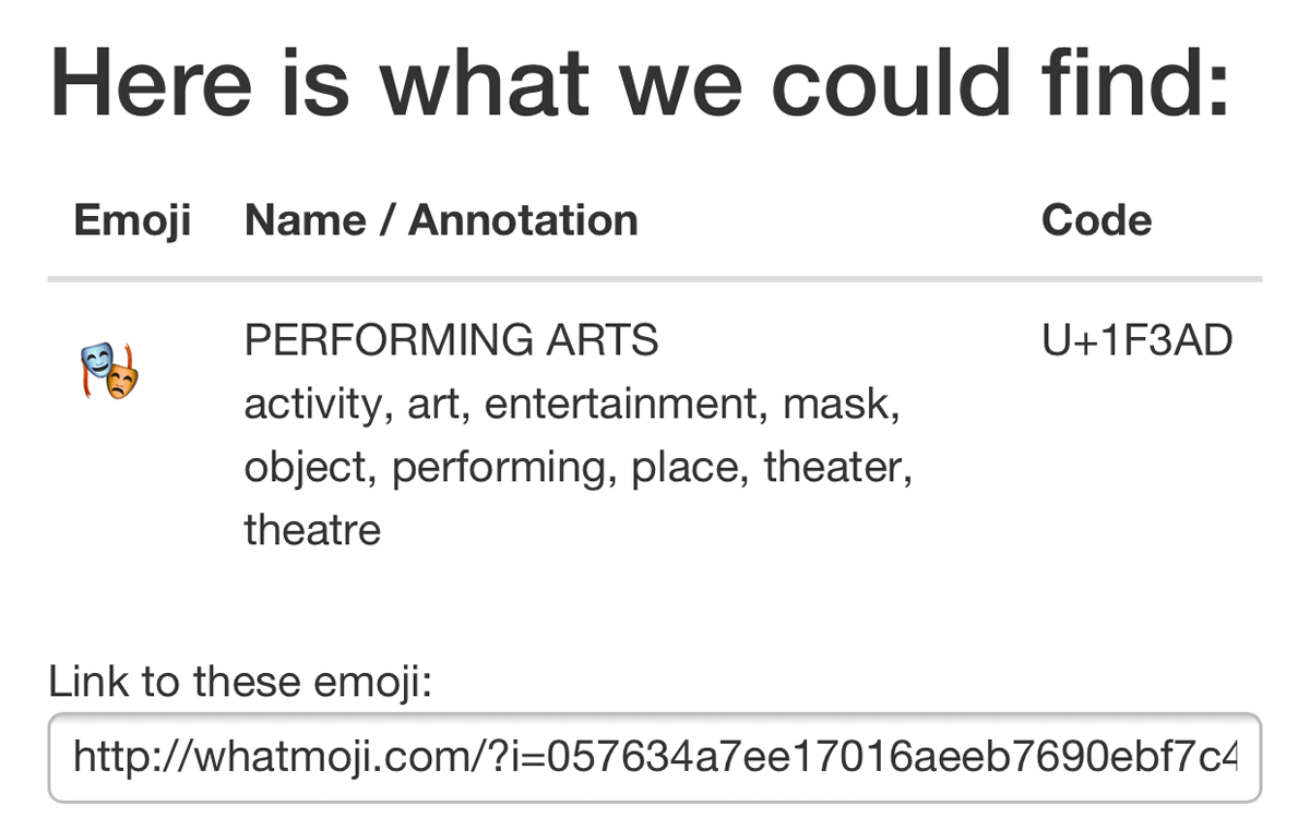 Performing Arts Emoji (U+1F3AD)