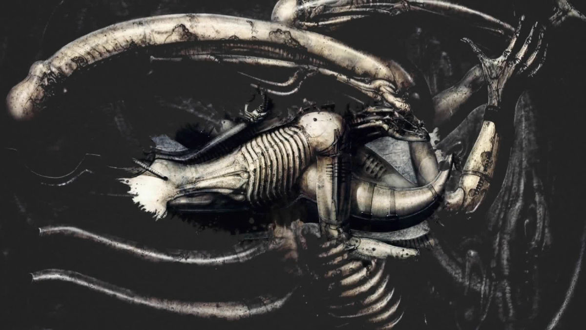 How did HR Giger design and create the terrifyingly beautiful and 