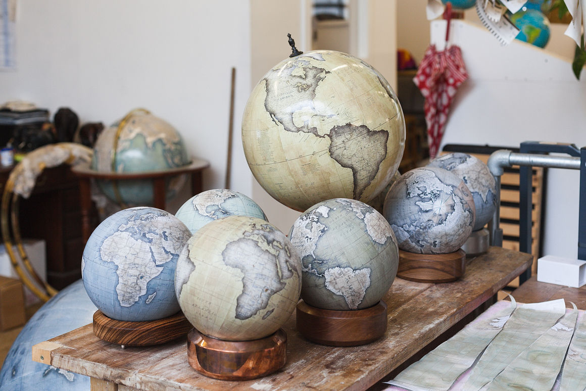 A Small Company That Creates Few Hand Painted Globe In The World