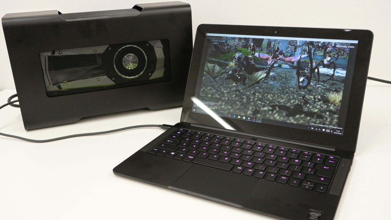 グラフィックボードを外付けできる拡張box Razer Core で高性能ノートpc Razer Blade Stealth のgpu性能を爆アゲしてみた Gigazine