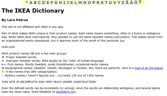 What Is The Meaning Of Ikea S Product Name The Ikea Dictionary