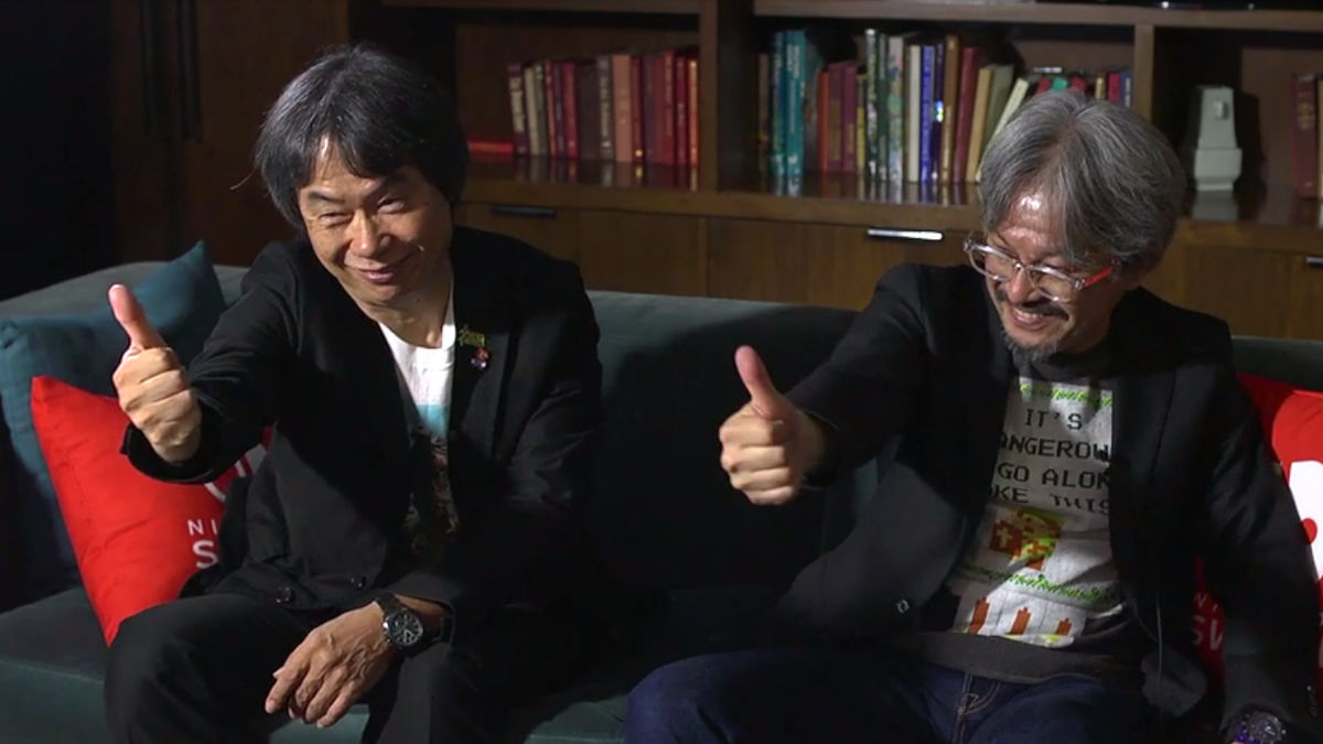 Interview interviewing Nintendo's Shigeru Miyamoto and Eiji Aonuma