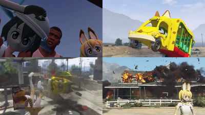 フレンズたちがgta5の世界に殴り込む けものフレンズmod が登場 たーのしー かりごっこがハードボイルドアクションに変貌 Gigazine