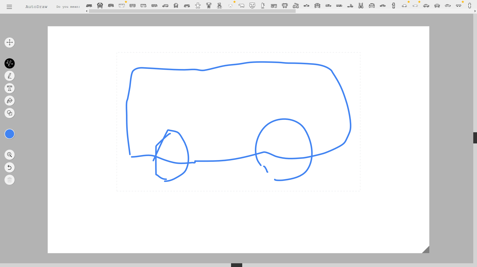 A.I. + Rough Drawing = Google Autodraw