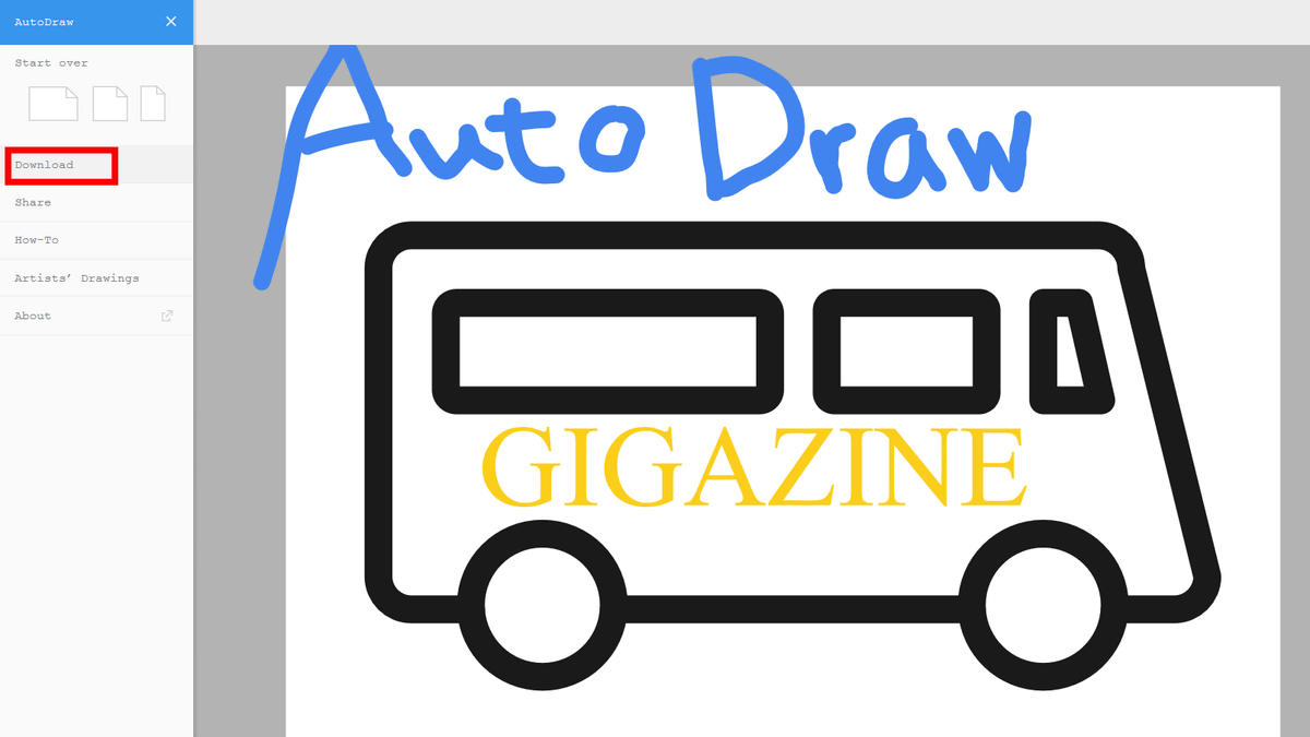 AutoDraw which can paint beautifully even if the picture is