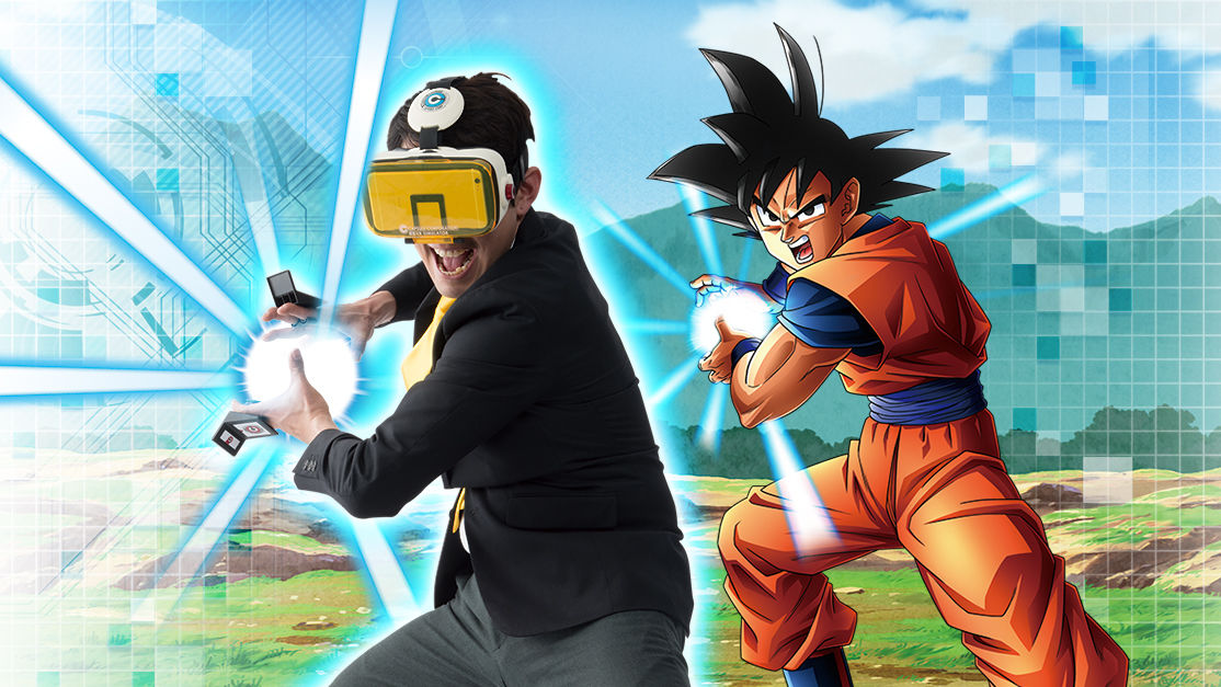 Kamehame Wave & Scouter in the real world, VR headset that can battle with  Freeza with virtual reality 