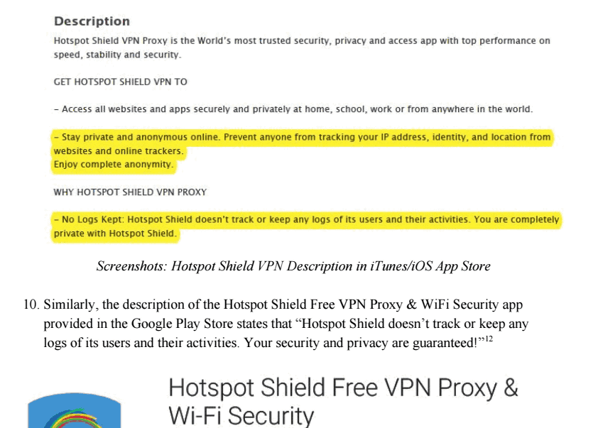 Hotspot Shield VPN software accused of spying on users and