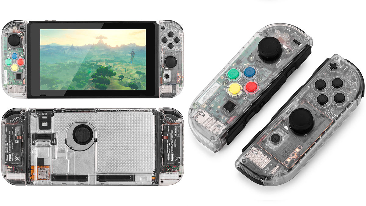Body and Joy-Con are both transparent and scalable Nintendo Switch 