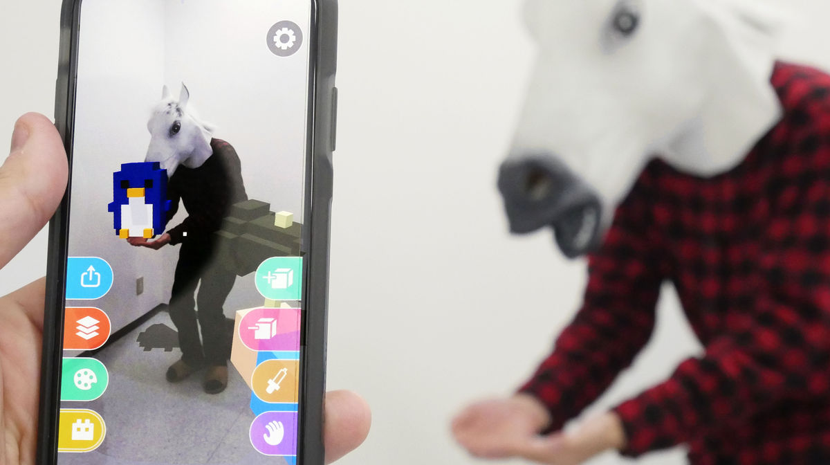 スマホのar機能を使って積み木感覚で簡単に3dモデリングができるアプリ Makebox Ar Gigazine