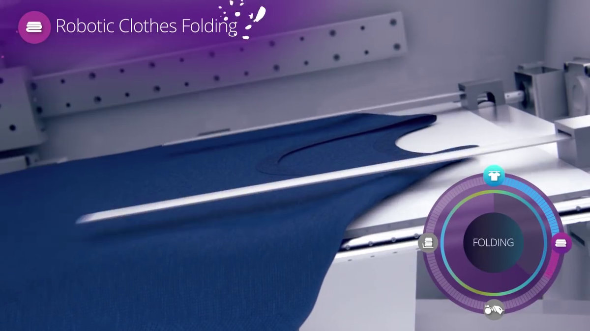 Moms Dream Of This Automatic Laundry Folding Machine