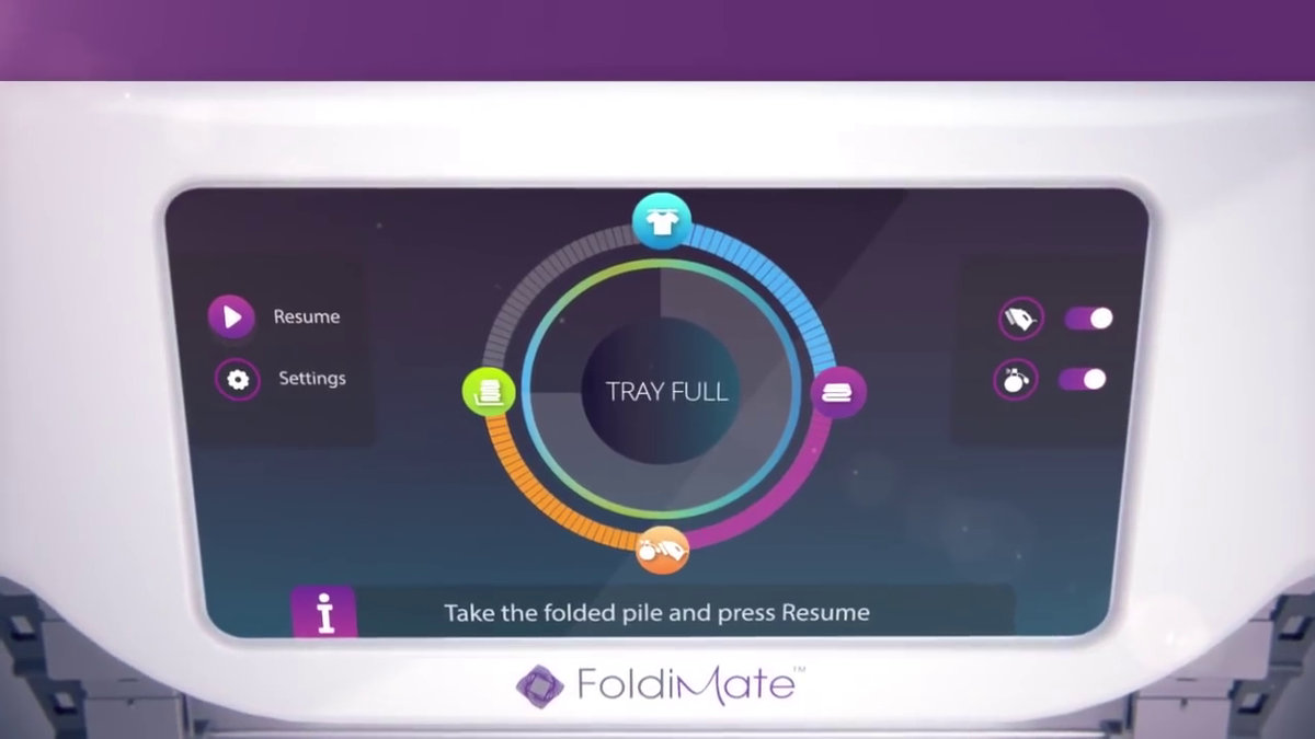 Dream's automatic laundry folding machine FoldiMate comes up - GIGAZINE