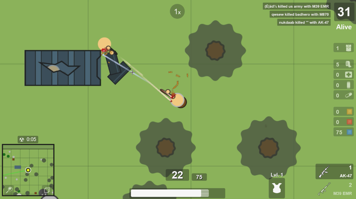 Online multi multiplayer 2D game