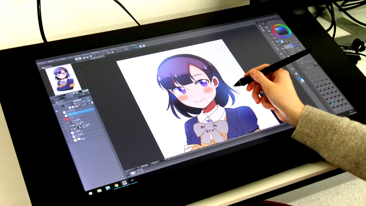 紙にお絵かきする感覚に近い とイラストレーターに言わしめる24インチ4k液タブ Wacom Cintiq Pro 24 レビュー Gigazine