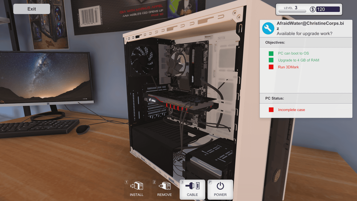 Pcの中で自作pcを組み立てられるシミュレーションゲーム Pc Building Simulator で実際にpcをいじってみました Gigazine